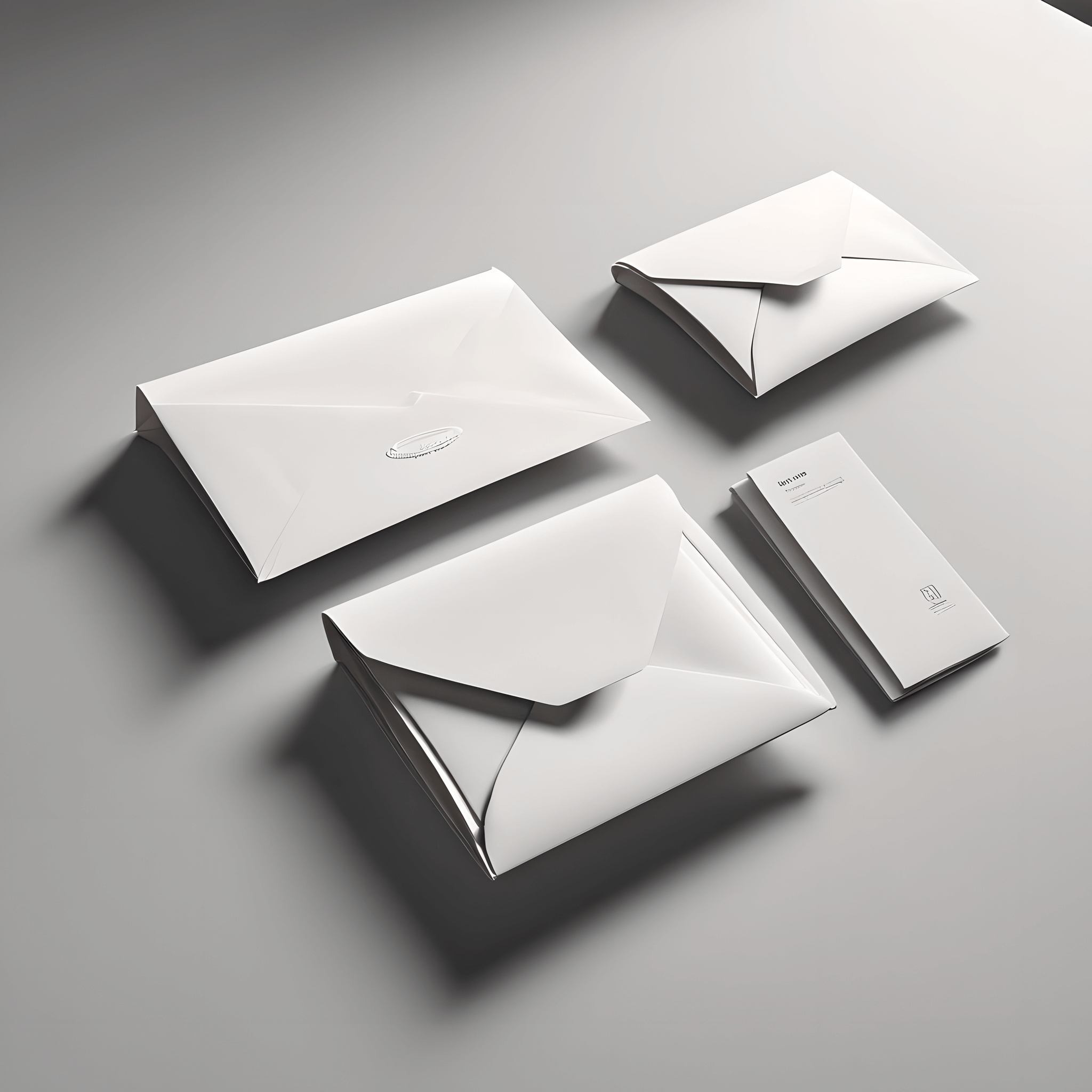 Envelopes on a table