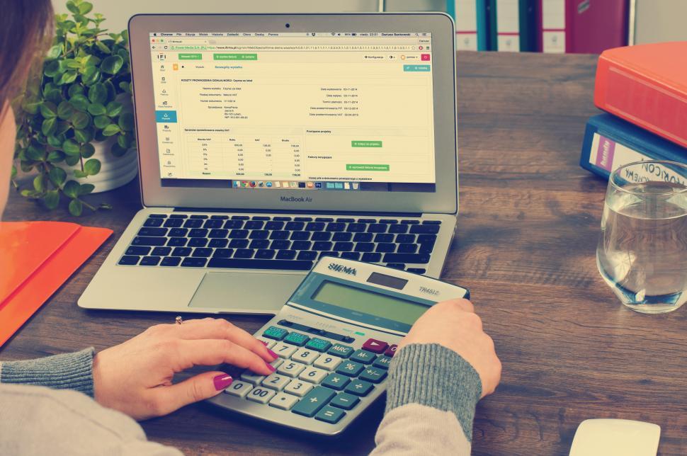 working-finances-on-a-laptop